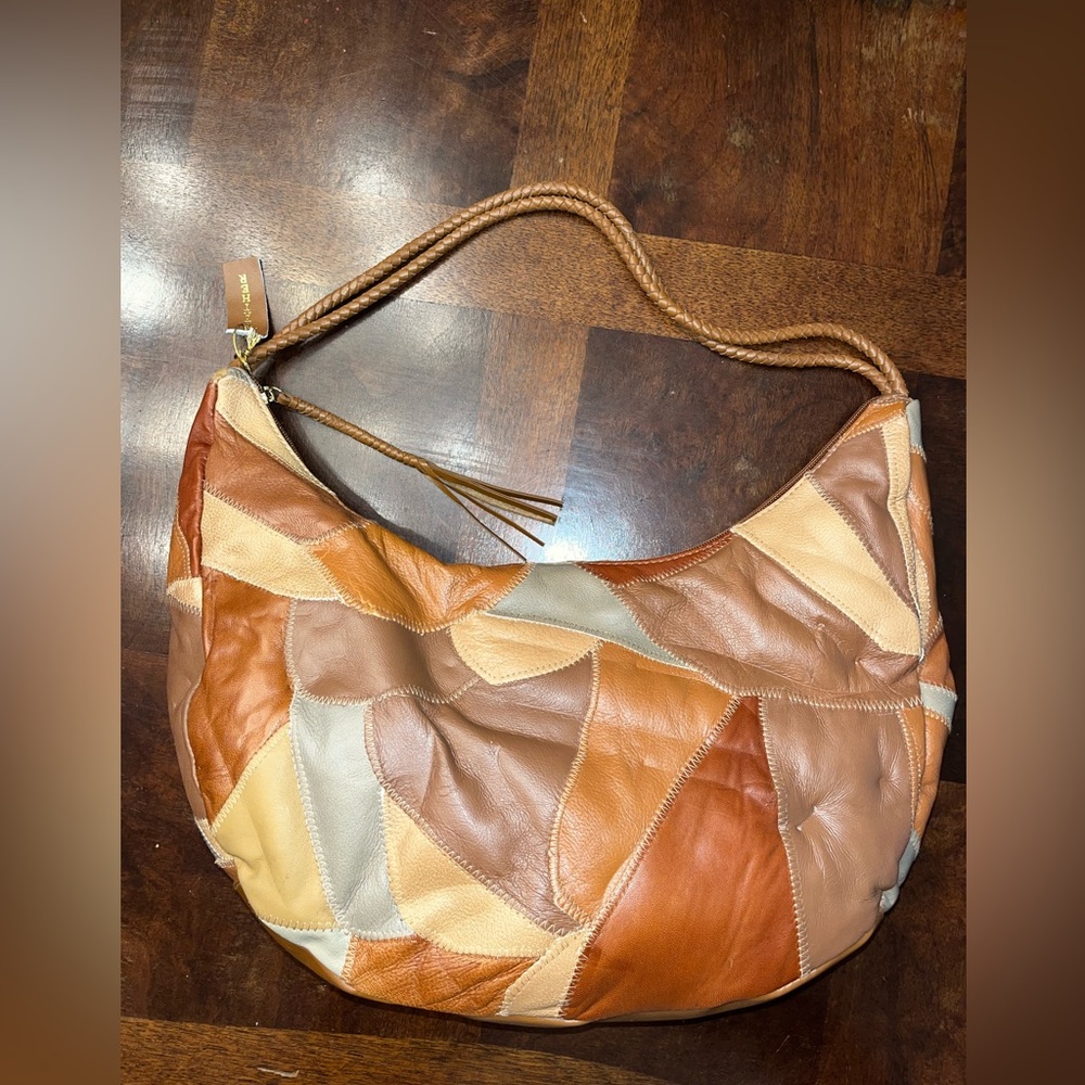 Brown Patchwork Leather Great American Leatherwor… - image 3